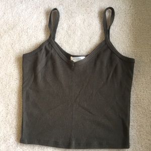 Dark green crop top